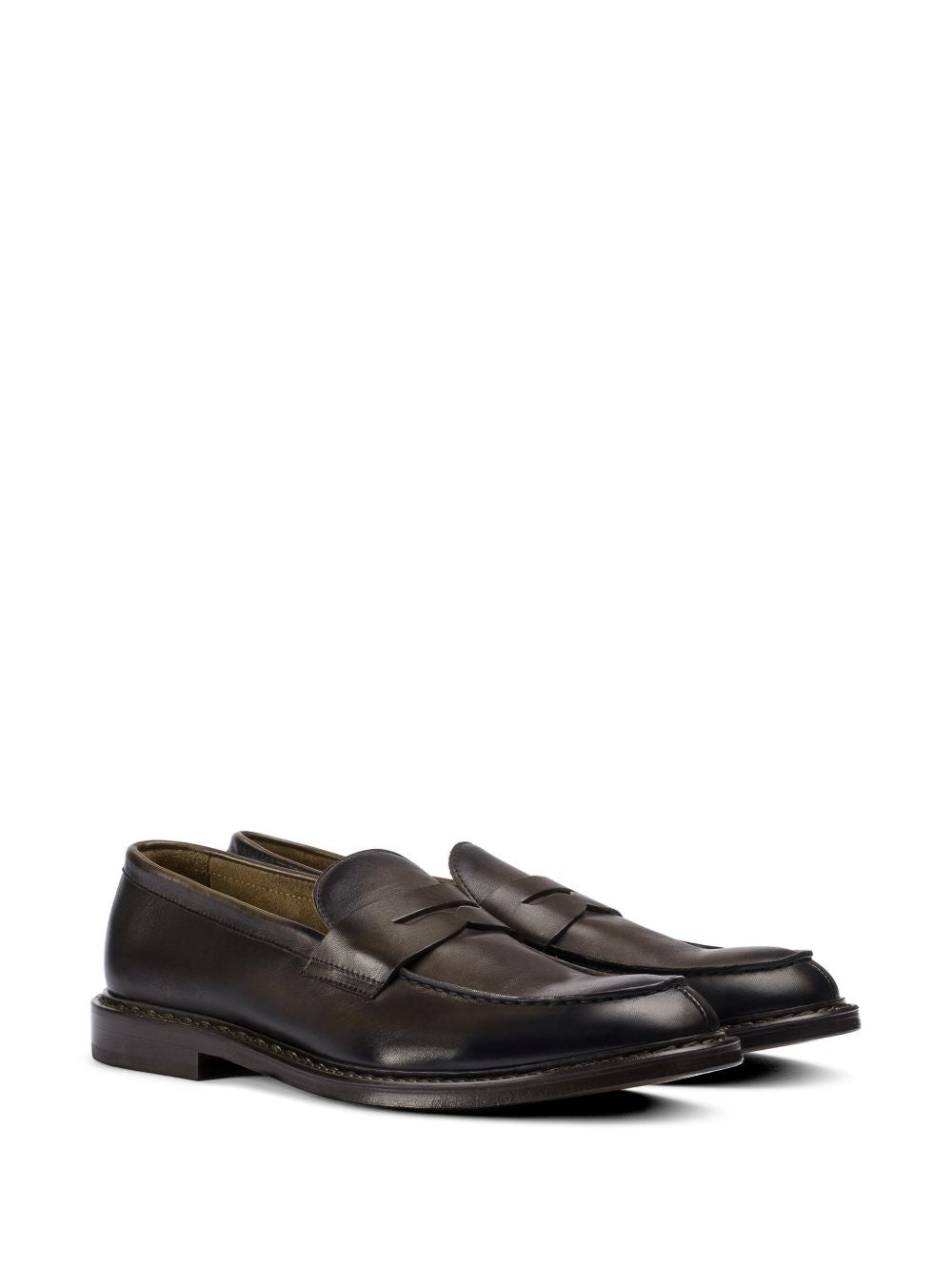 Mocassini in pelle in nero Doucal's - uomo 