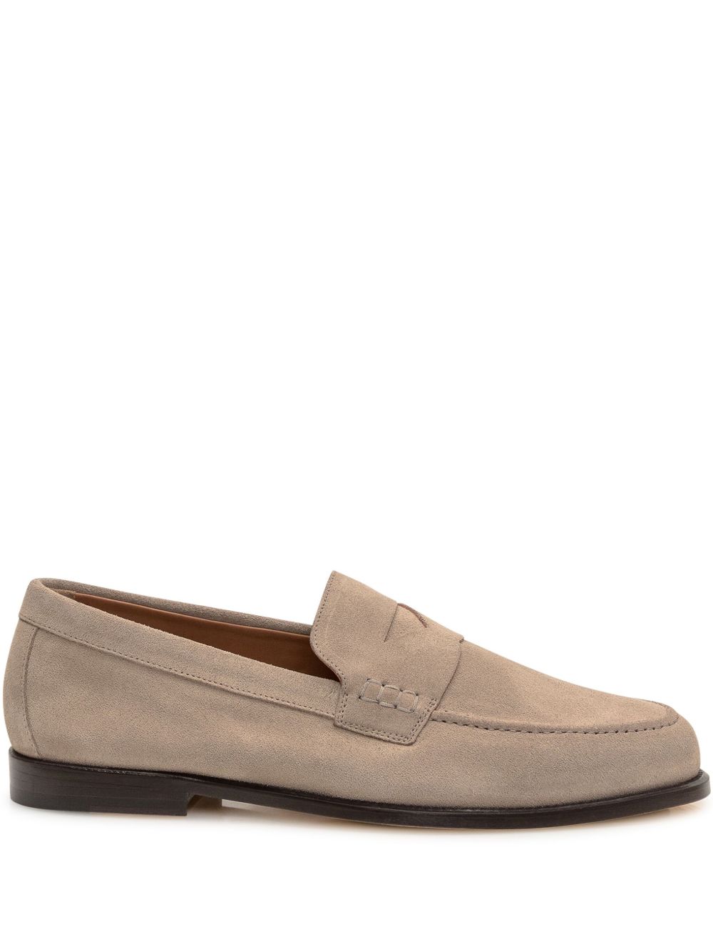 Mocassini penny in beige Doucal's - uomo 