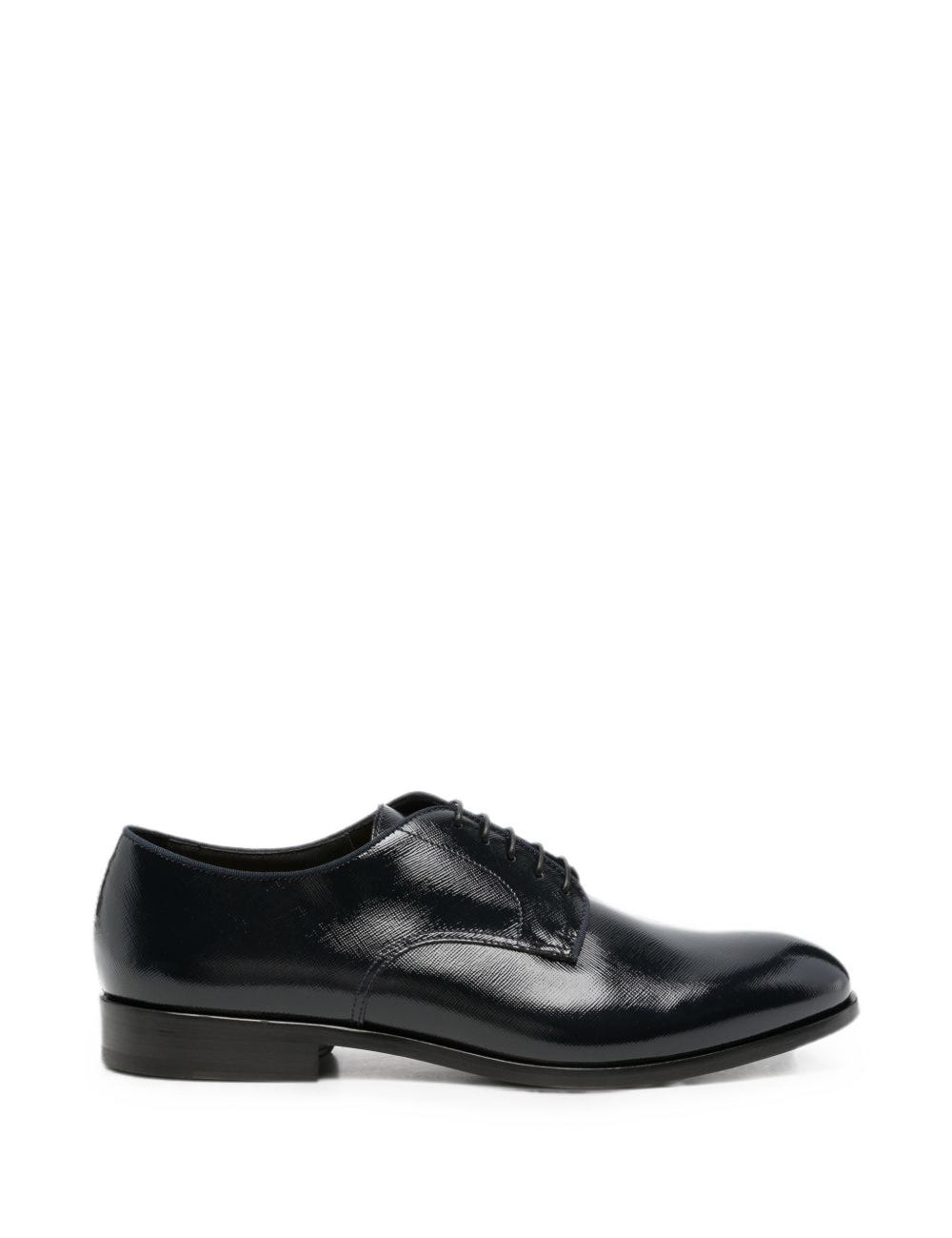 Derby in pelle in nero 
