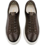 Sneakers in pelle con lacci in marrone Doucal's - uomo 
