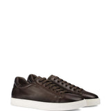 Sneakers in pelle con lacci in marrone Doucal's - uomo 
