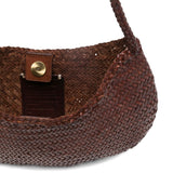 BORSA A SPALLA NOVA LUNA IN MARRONE BRUCIATO DRAGON DIFFUSION - DONNA 