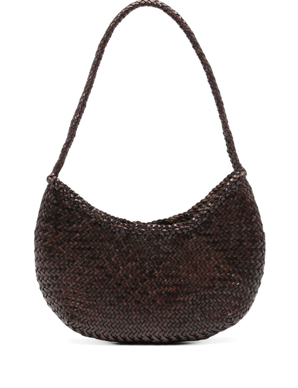 BORSA A SPALLA NOVA LUNE IN MARRONE SCURO DRAGON DIFFUSION - DONNA 