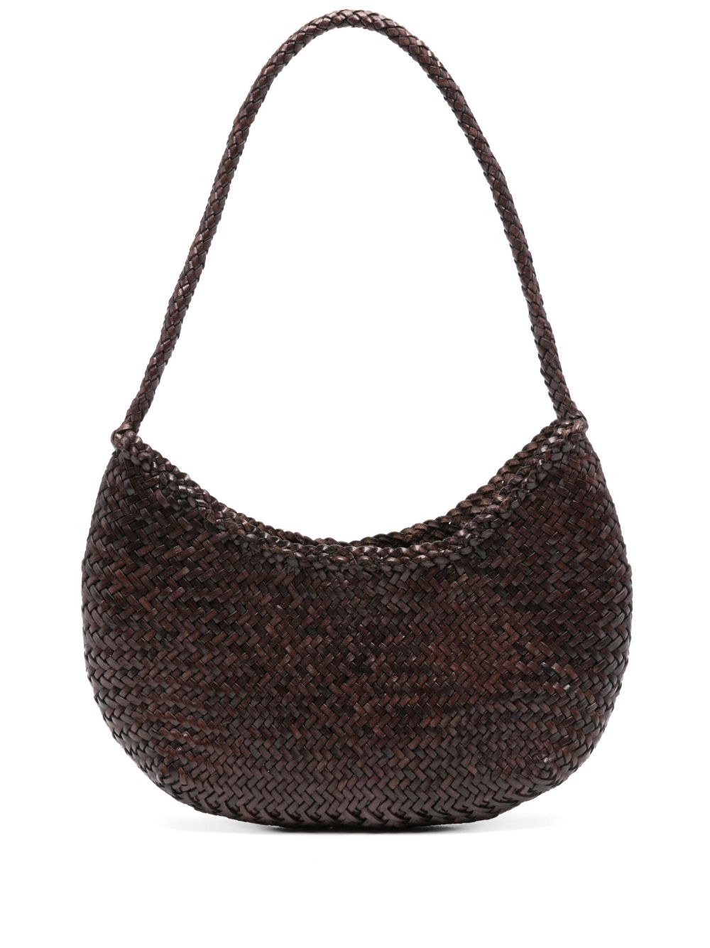 BORSA A SPALLA NOVA LUNE IN MARRONE SCURO DRAGON DIFFUSION - DONNA 