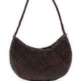 BORSA A SPALLA NOVA LUNE IN MARRONE SCURO DRAGON DIFFUSION - DONNA 