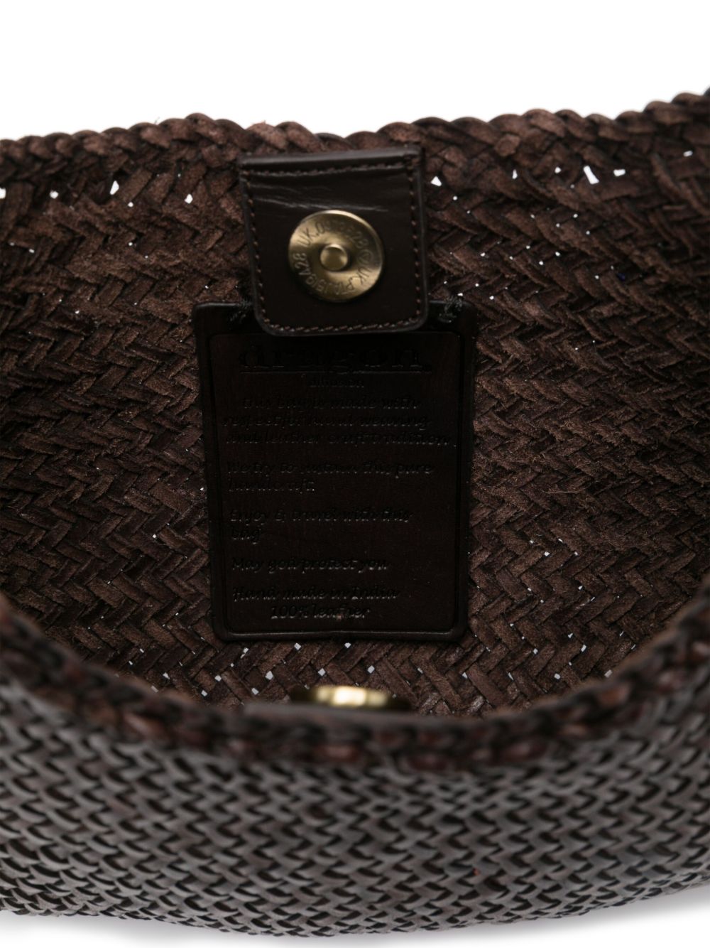 BORSA A SPALLA NOVA LUNE IN MARRONE SCURO DRAGON DIFFUSION - DONNA 