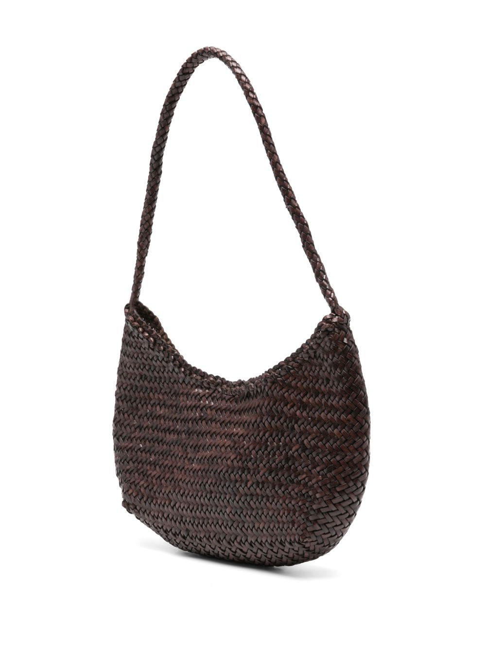 BORSA A SPALLA NOVA LUNE IN MARRONE SCURO DRAGON DIFFUSION - DONNA 