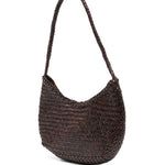 BORSA A SPALLA NOVA LUNE IN MARRONE SCURO DRAGON DIFFUSION - DONNA 