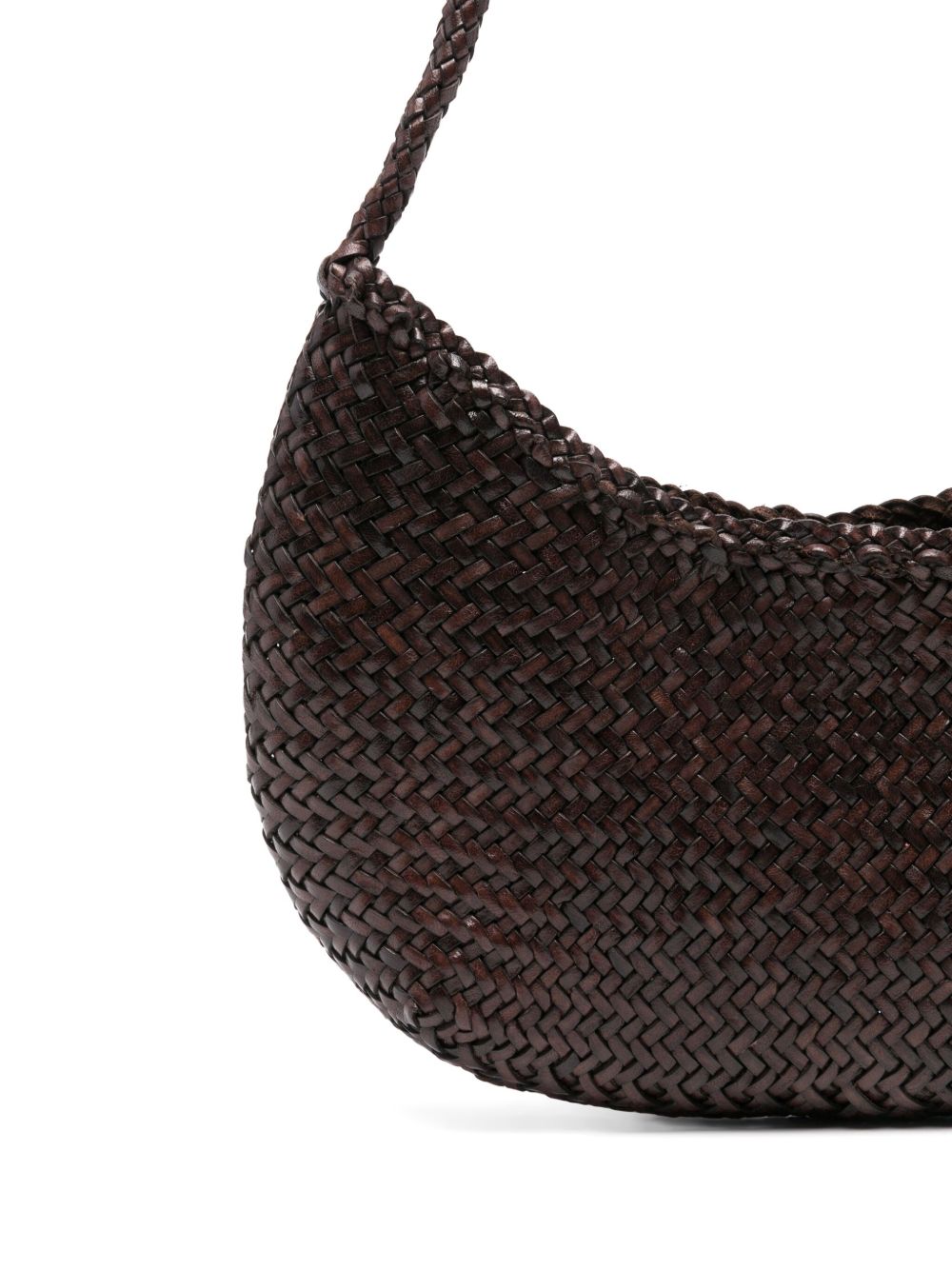 BORSA A SPALLA NOVA LUNE IN MARRONE SCURO DRAGON DIFFUSION - DONNA 