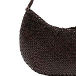 BORSA A SPALLA NOVA LUNE IN MARRONE SCURO DRAGON DIFFUSION - DONNA 