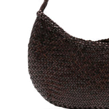 BORSA A SPALLA NOVA LUNE IN MARRONE SCURO DRAGON DIFFUSION - DONNA 
