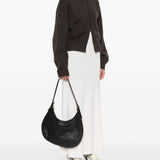 Borsa a spalla Luna Mezza in nero Dragon Diffusion - donna 