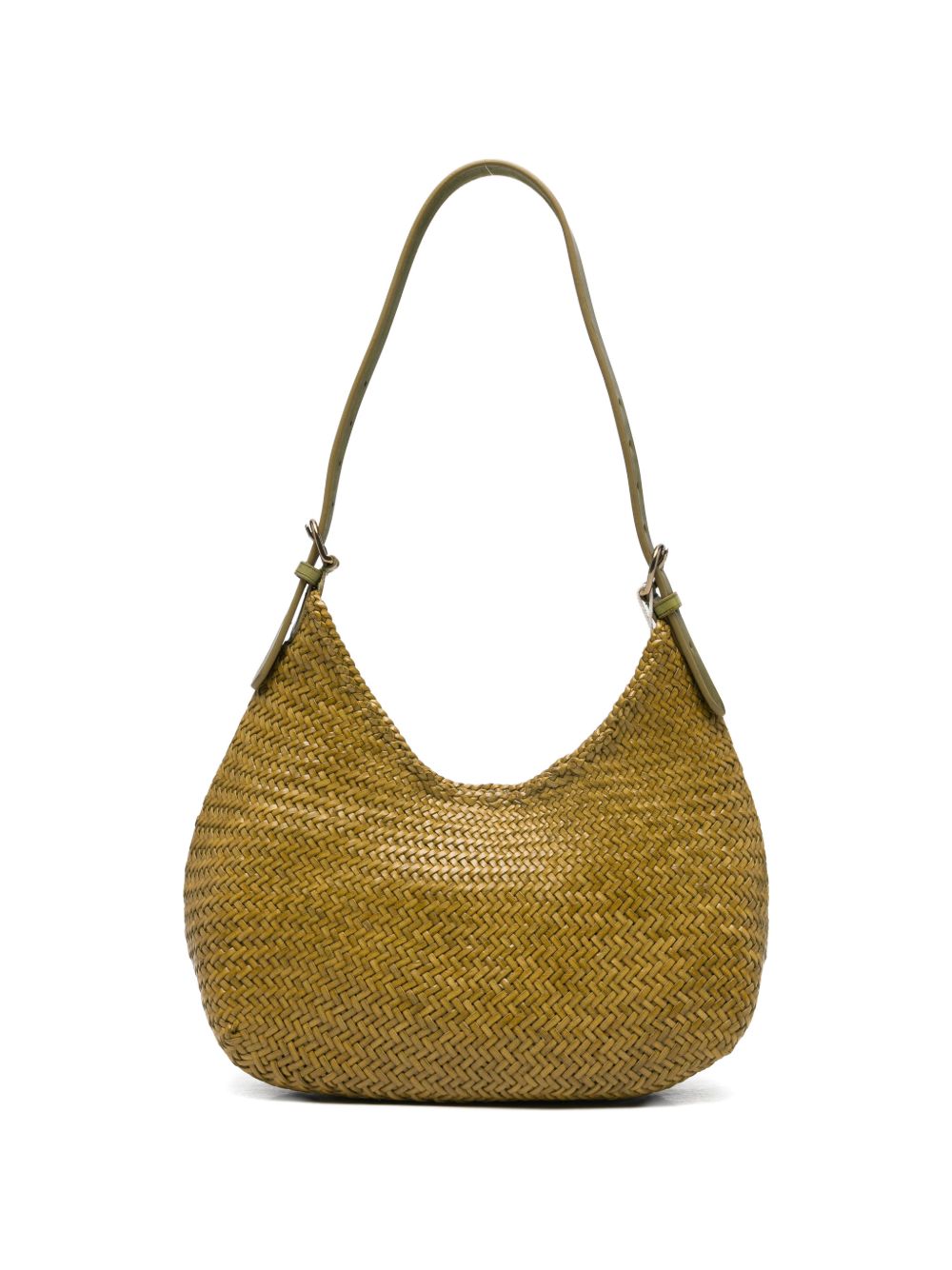 BORSA A SPALLA LUNA MEZZA IN VERDE BAMBOO - DONNA 
