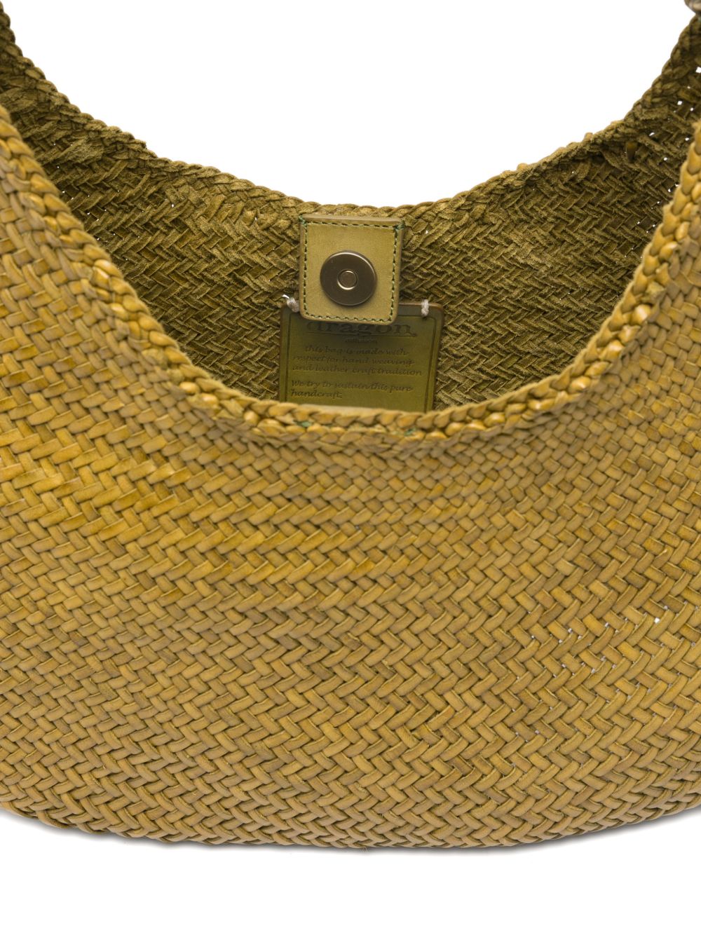 BORSA A SPALLA LUNA MEZZA IN VERDE BAMBOO - DONNA 