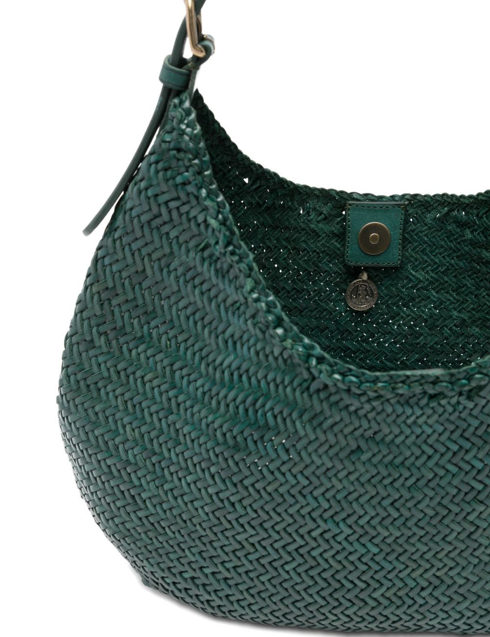 BORSA A SPALLA LUNA MEZZA IN VERDE FORESTA - DONNA 