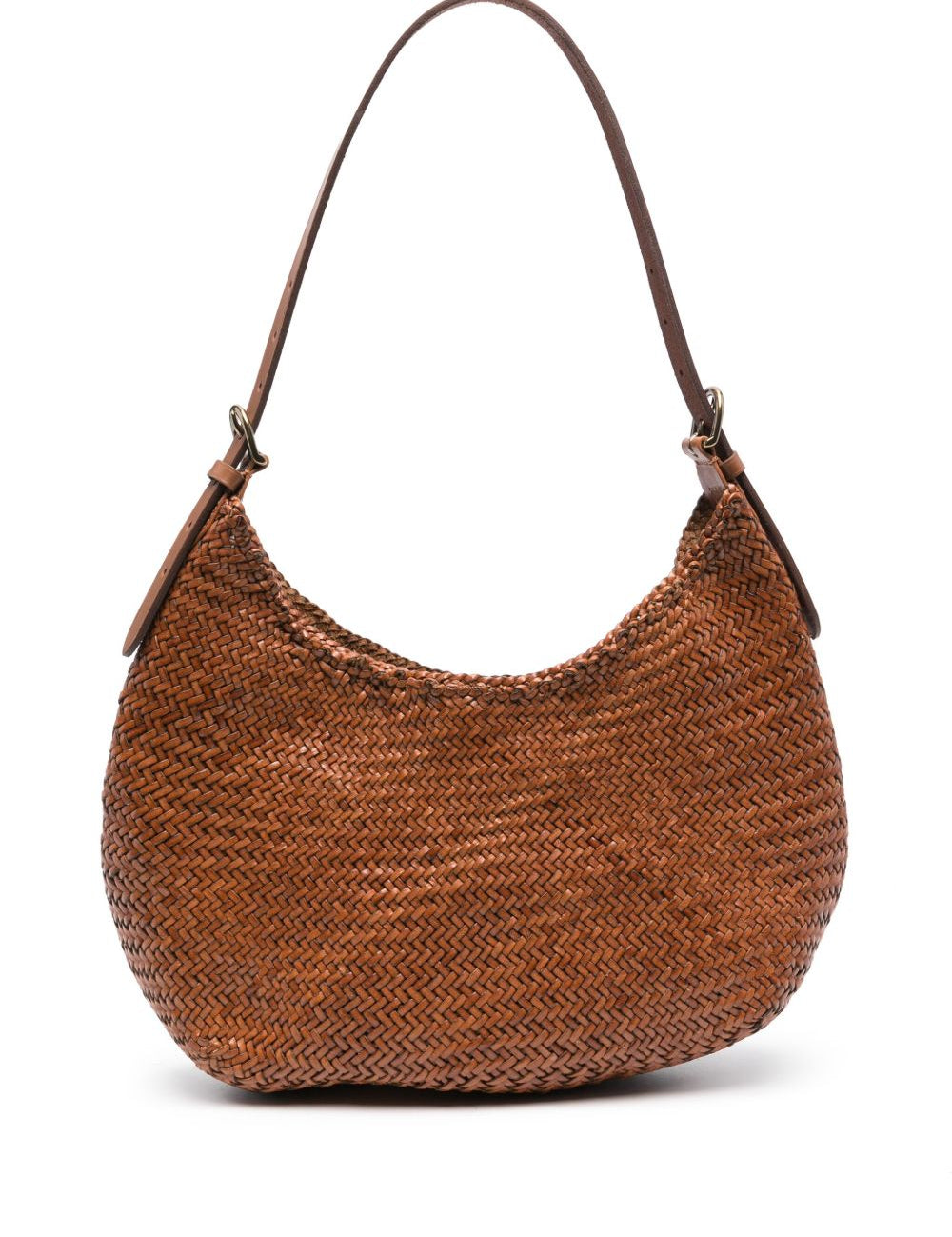BORSA A SPALLA LUNA MEZZA IN MARRONE CHIARO DRAGON DIFFUSION - DONNA 