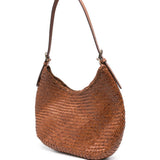 BORSA A SPALLA LUNA MEZZA IN MARRONE CHIARO DRAGON DIFFUSION - DONNA 