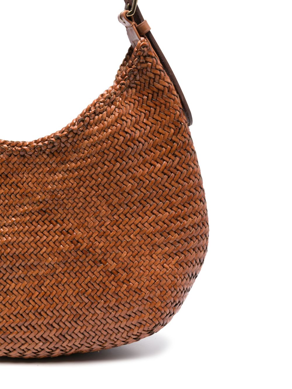 BORSA A SPALLA LUNA MEZZA IN MARRONE CHIARO DRAGON DIFFUSION - DONNA 