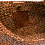 BORSA A SPALLA LUNA MEZZA IN MARRONE CHIARO DRAGON DIFFUSION - DONNA 