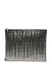 Dragon diffusion A4 woven clutch in silver - women