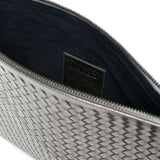 Clutch intrecciato A4 in argento Dragon diffusion - donna 