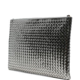 Clutch intrecciato A4 in argento Dragon diffusion - donna 