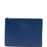 Clutch intrecciato A4 in blu Dragon diffusion - donna 