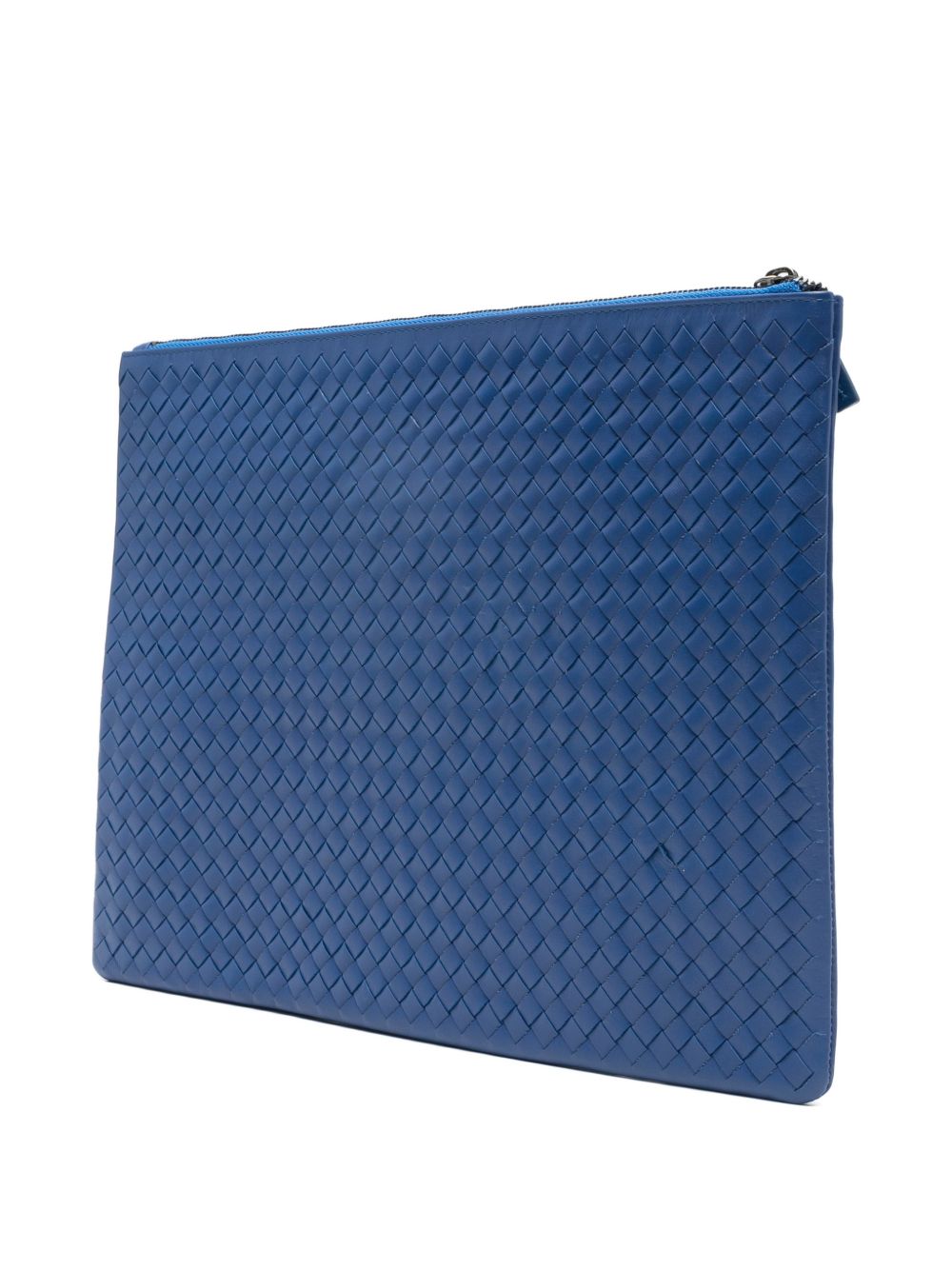 Clutch intrecciato A4 in blu Dragon diffusion - donna 