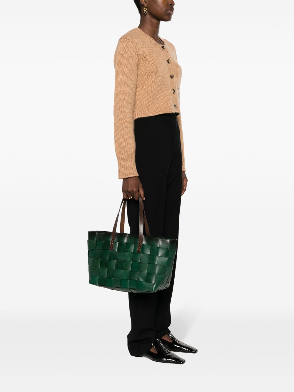Borsa tote Japan in verde Dragon diffusion - donna 