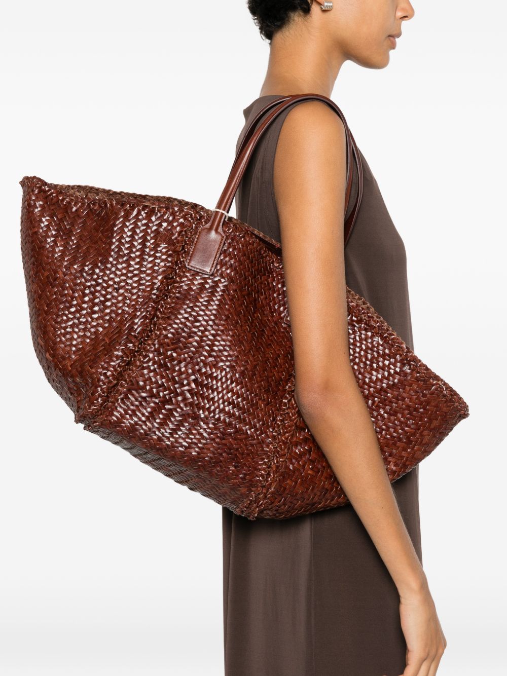 Borsa tote teresa in marrone dragon diffusion - donna 