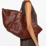 Borsa tote teresa in marrone dragon diffusion - donna 