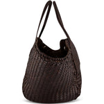Borsa intrecciata teresa in marrone 