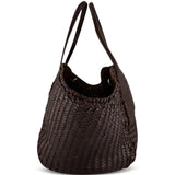 Borsa intrecciata teresa in marrone 
