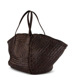 Borsa intrecciata teresa in marrone 
