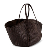 Borsa intrecciata teresa in marrone 