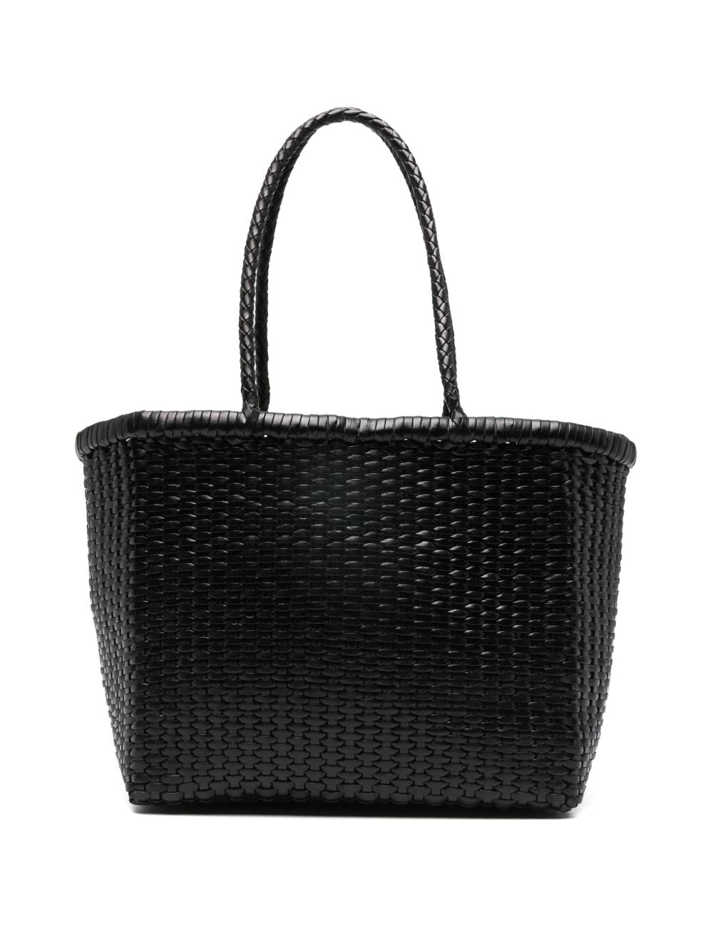 Borsa a mano intrecciata b.weave in nero Dragon diffusion - donna 