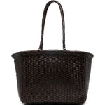 Borsa a mano intrecciata b.weave in marrone Dragon diffusion - donna 