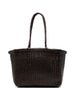 Borsa a mano intrecciata b.weave in marrone Dragon diffusion - donna
