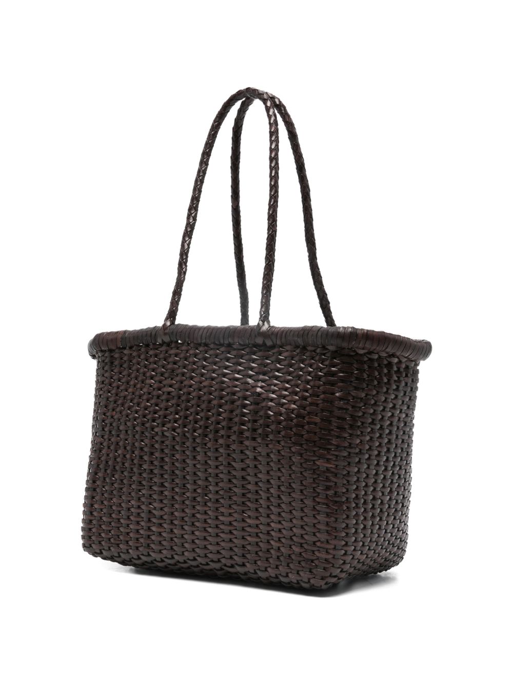 Borsa a mano intrecciata b.weave in marrone Dragon diffusion - donna 