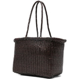Borsa a mano intrecciata b.weave in marrone Dragon diffusion - donna 