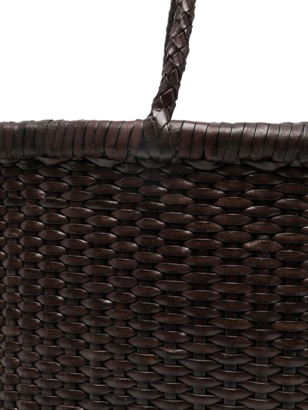 Borsa a mano intrecciata b.weave in marrone Dragon diffusion - donna 