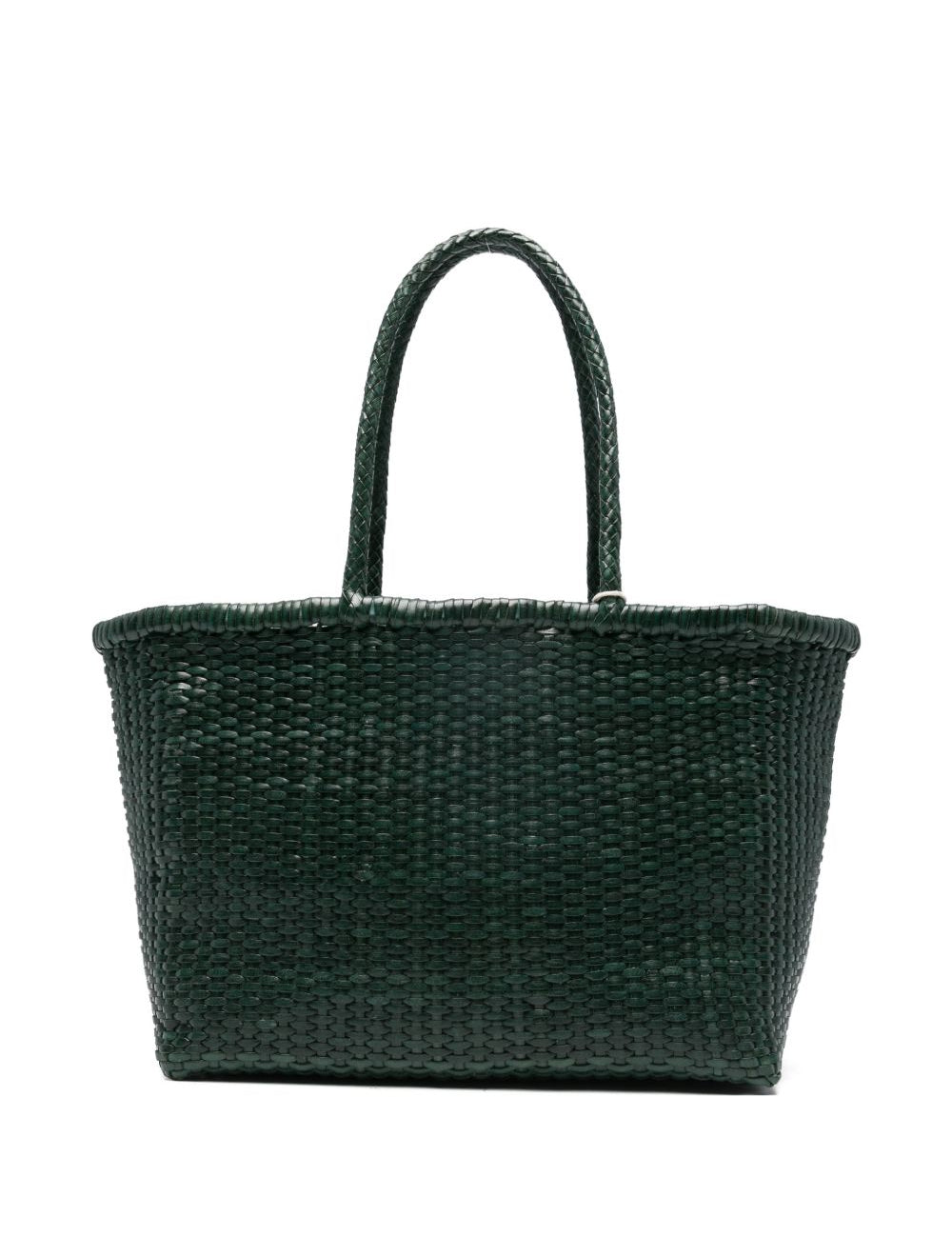 Borsa TOTE intrecciata b.weave in verde Dragon diffusion - donna 