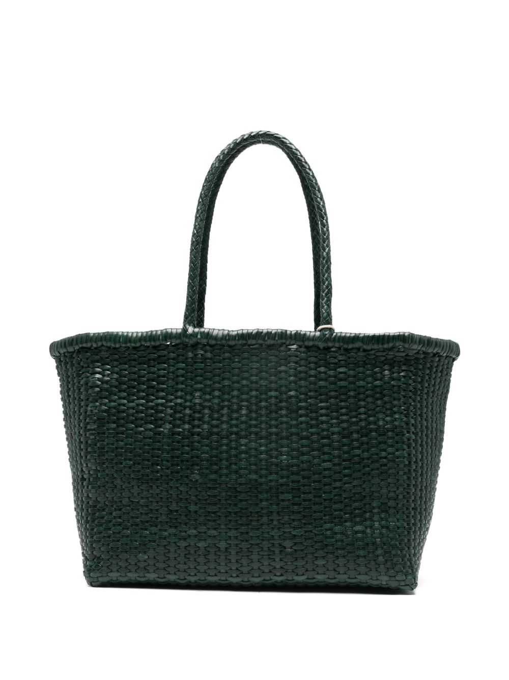 Borsa TOTE intrecciata b.weave in verde Dragon diffusion - donna 