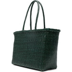 Borsa TOTE intrecciata b.weave in verde Dragon diffusion - donna 