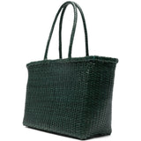Borsa TOTE intrecciata b.weave in verde Dragon diffusion - donna 