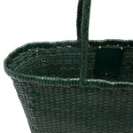 Borsa TOTE intrecciata b.weave in verde Dragon diffusion - donna 