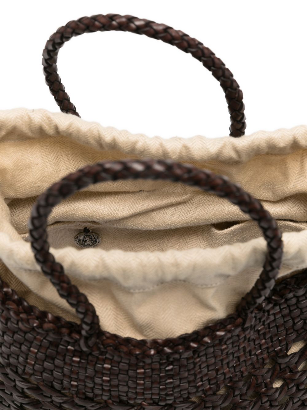 Borsa a mano santa cano in marrone Dragon diffusion - donna 