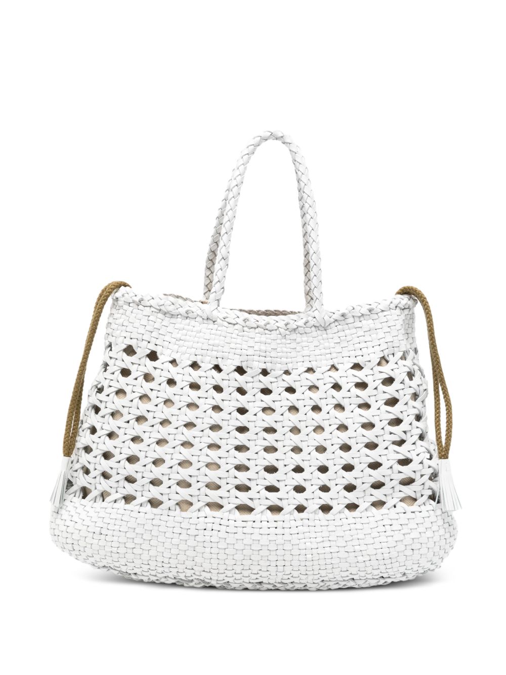 Borsa a mano Santa Cano in bianco Dragon Diffusion - donna 