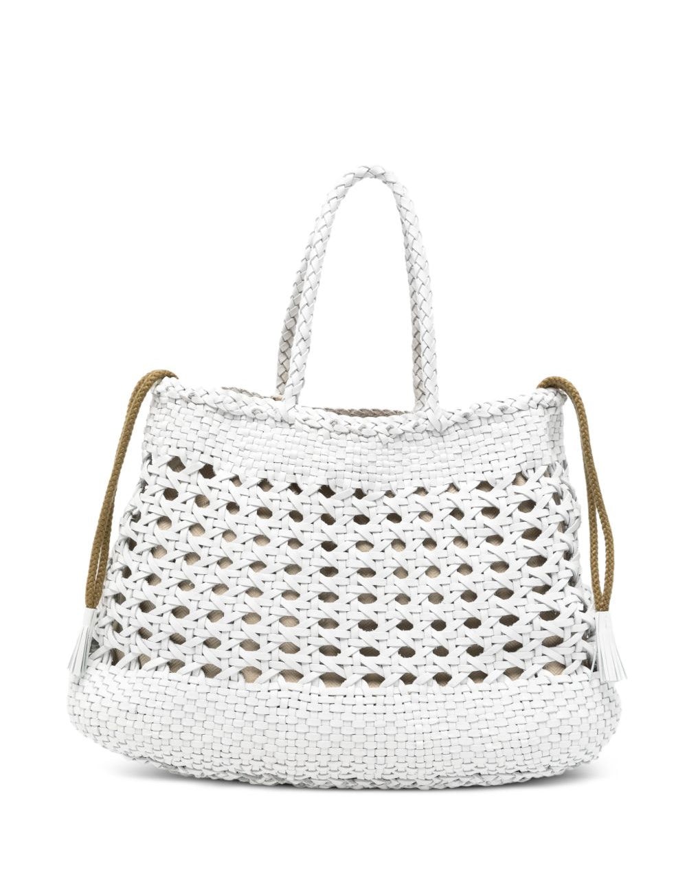 Borsa a mano Santa Cano in bianco Dragon Diffusion - donna 