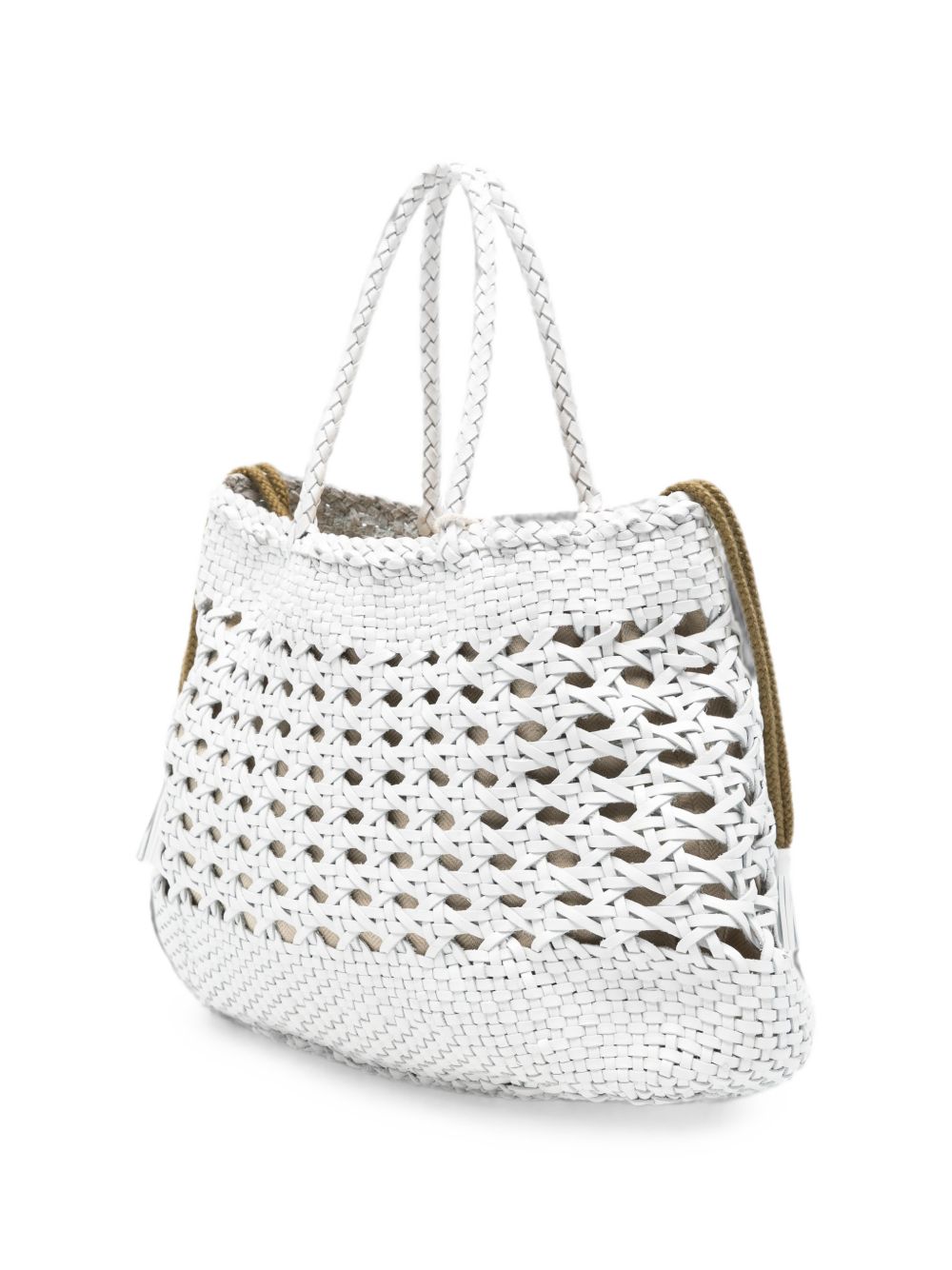 Borsa a mano Santa Cano in bianco Dragon Diffusion - donna 